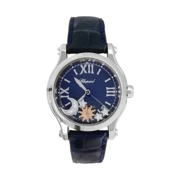 Daniel Gérard Montre Occasion Chopard Happy Sport Soleil Lune Etoiles Diamants
