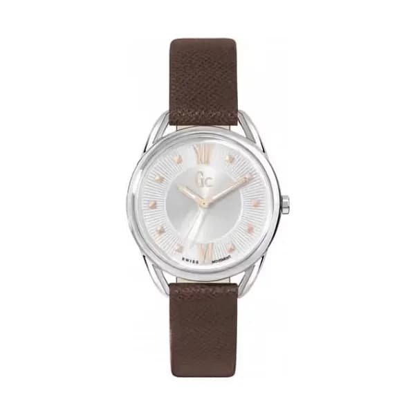 Gc Montre Femme GC en Cuir Marron Etanche