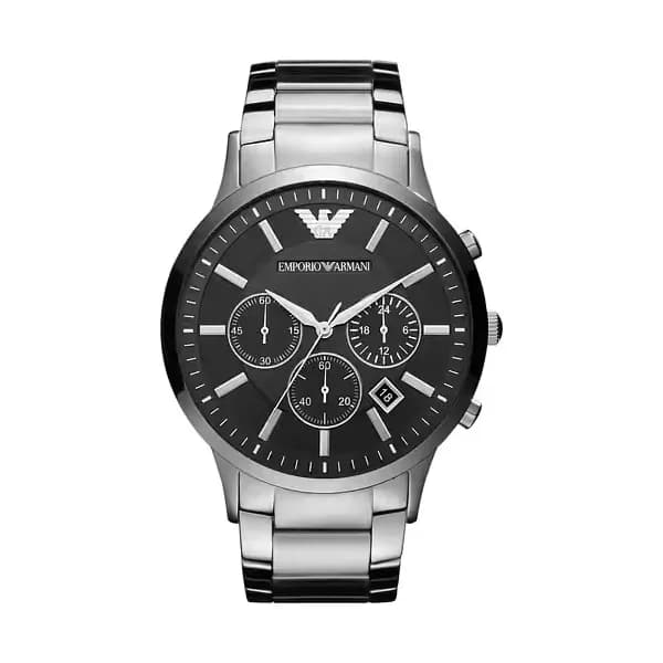 Emporio Armani Montre Analogique Homme Emporio Armani Acier Gris AR2460
