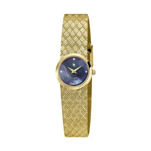 Lip Montre Lip Henriette 671616- Femme - cadran - 22 mm - acier doré 316 L poli