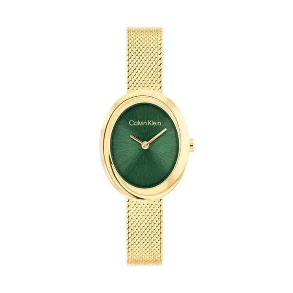 Calvin Klein Montre Calvin Klein Twisted Bezel 24 Vert