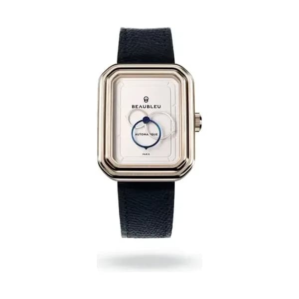 Beaubleu Montre Beaubleu Ecce Figura Lys Bracelet Cuir Bleu