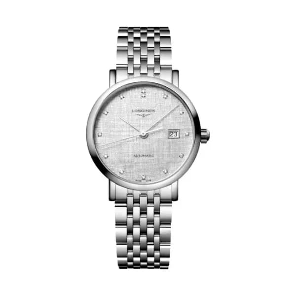 Longines Montre Longines elegant collection 29 mm Automatique Cadran Striped Silver Bracelet Acier