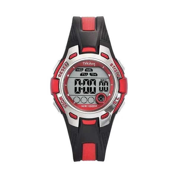 Tekday Montre TekDay en Plastique Noir