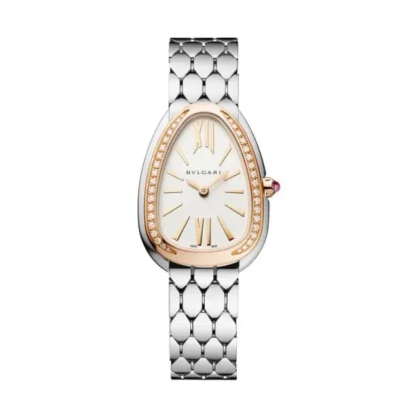 Bulgari Montre quartz Mixte Serpenti Argenté