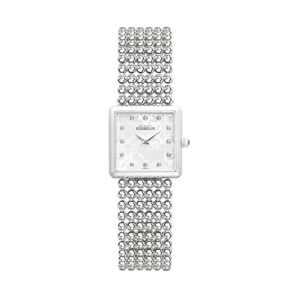 Michel Herbelin Montre Michel Herbelin Perles quartz cadran nacre bracelet acier 24 mm