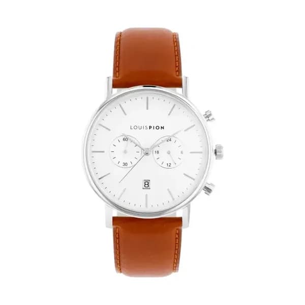 Louis Pion Montre quartz Homme Nino Blanc