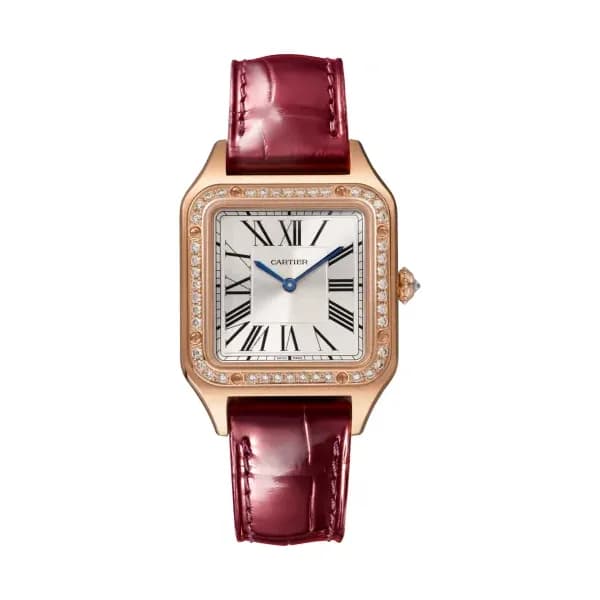 Cartier Montre quartz Femme Santos Argenté