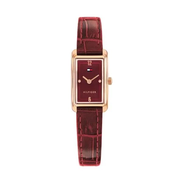 Tommy Hilfiger Montre Tommy Hilfiger Collection Madison en Cuir Rouge