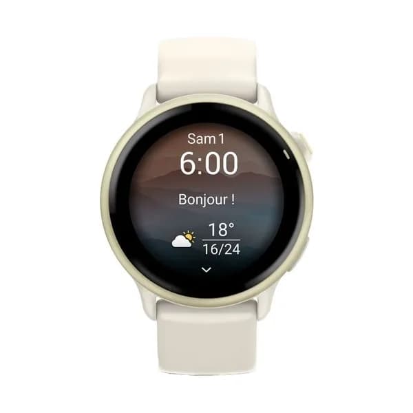 Garmin Montre Connectée Garmin Collection Vivoactive 6 en Silicone Beige