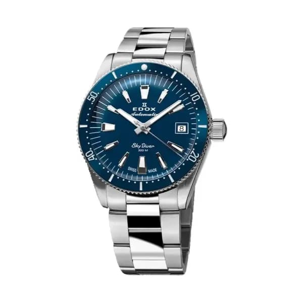 Edox Montre Skydiver 38 Date Automatic Bleue 80131-3BUM-BUIN