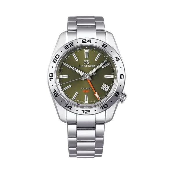 Grand Seiko Montre Grand Seiko Sport Automatique GMT Cadran vert bracelet acier 40,5 mm