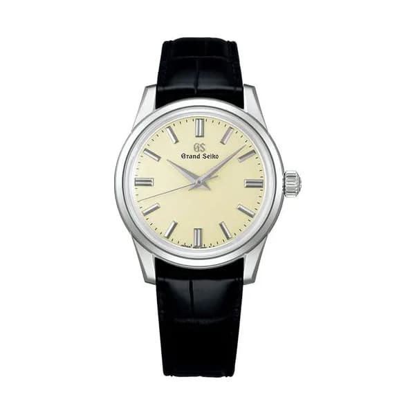Grand Seiko Montre Grand Seiko Elegance mécanique cadran ivoire bracelet cuir 37,3 mm