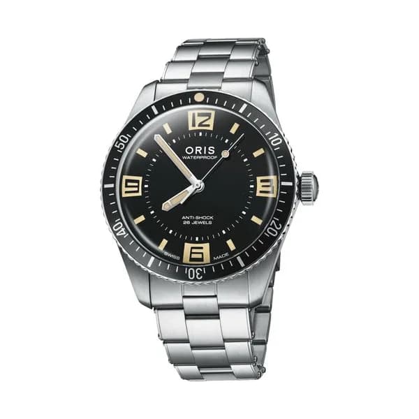 Oris Montre Oris Divers 60TH Anniversary Edition automatique cadran noir bracelet acier 40 mm