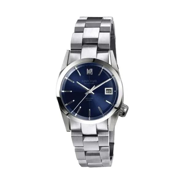 March LA.B AM69 Automatique - Navy - Acier brossé 3 maillons