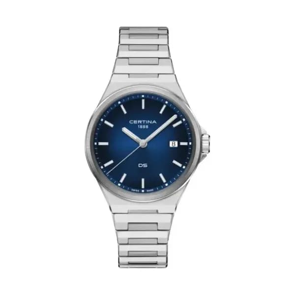 Certina Montre Certina DS-7 Quartz Cadran Bleu Bracelet Acier