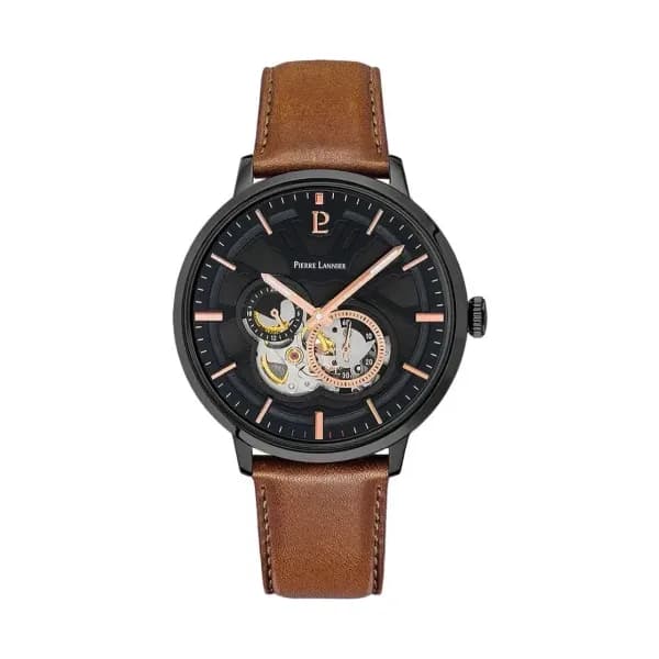Pierre Lannier Montre Pierre Lannier Collection Trio en Cuir Marron
