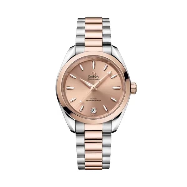 Omega Seamaster 34 mm, acier - or « Sedna™ » sur acier - or « Sedna™ »