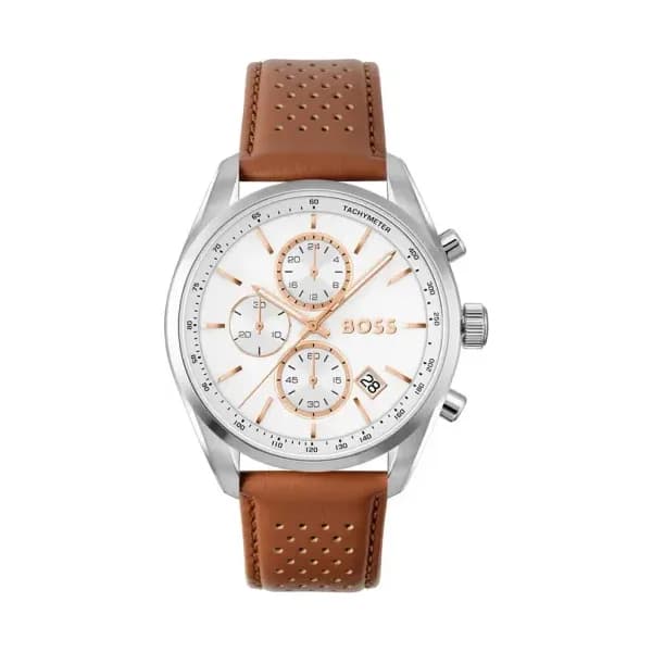 Hugo Boss Montre Boss Grand Prix 44 Blanc