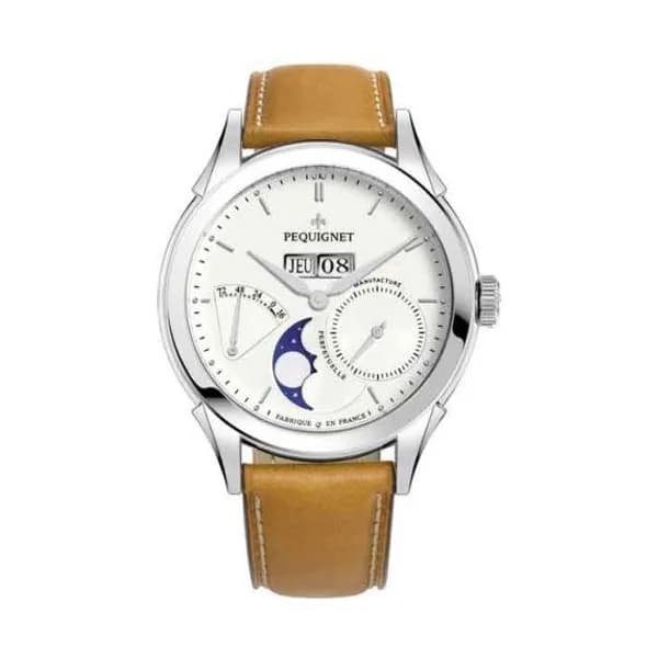 Pequignet Montre Pequignet Royale Origine Automatique Cadran Blanc - 9010433-CG