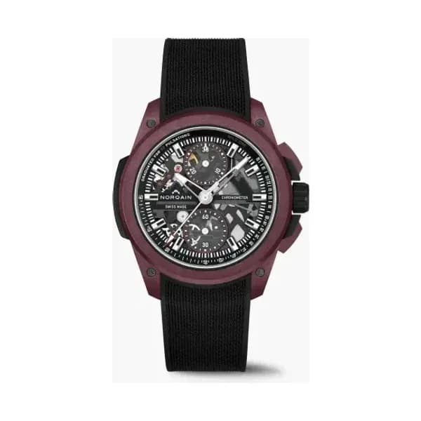 NORQAIN Montre Norqain Wild One 42mm Skeleton Chrono Édition limitée Bracelet Caoutchouc Noir