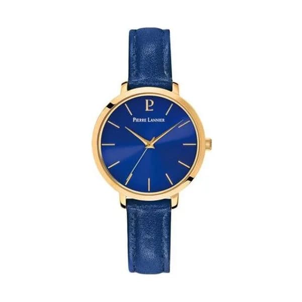 Pierre Lannier Montre Pierre Lannier Collection Chouquette en Cuir Bleu