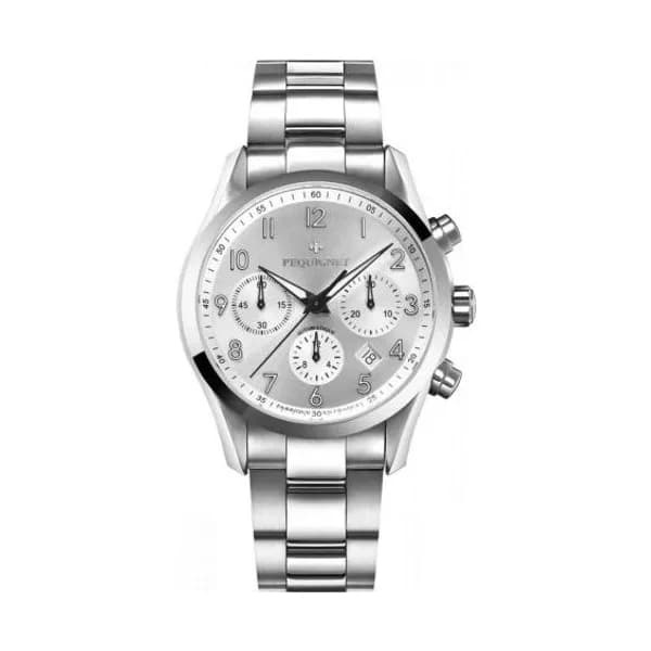 Pequignet E. Montre Pequignet Elegance Chronographe - 42 mm Homme -4810433S-A