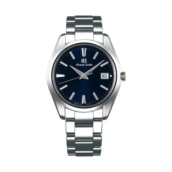 Grand Seiko Montre Grand Seiko Heritage quartz cadran bleu bracelet acier 3 maillons 40 mm