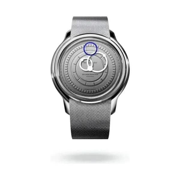 Beaubleu Montre Beaubleu Seconde Française 2024 Gris Perle Bracelet Acier