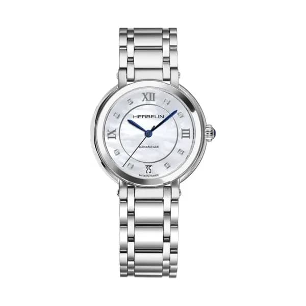 Michel Herbelin Montre automatique Femme Galet Blanc