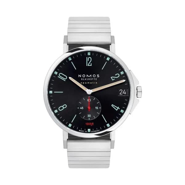 Nomos Montre NOMOS Tangente Sport Neomatik 42 date automatique cadran bleu noir bracelet acier 42 mm