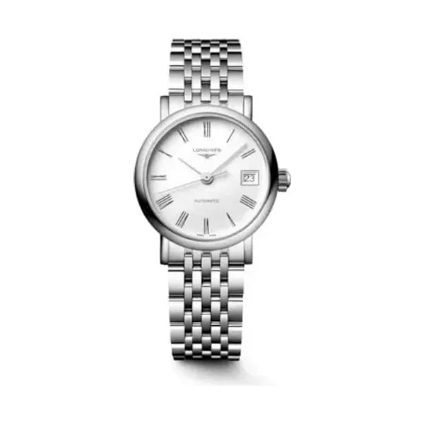 Longines Montre Longines elegant collection 25.50 mm Automatique Cadran Blanc mat Bracelet Acier