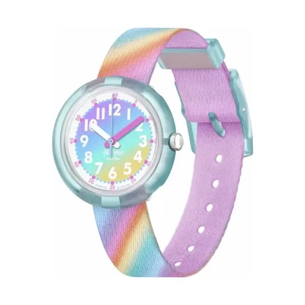 Flik Flak Montre quartz Fille Organized chaos Blanc