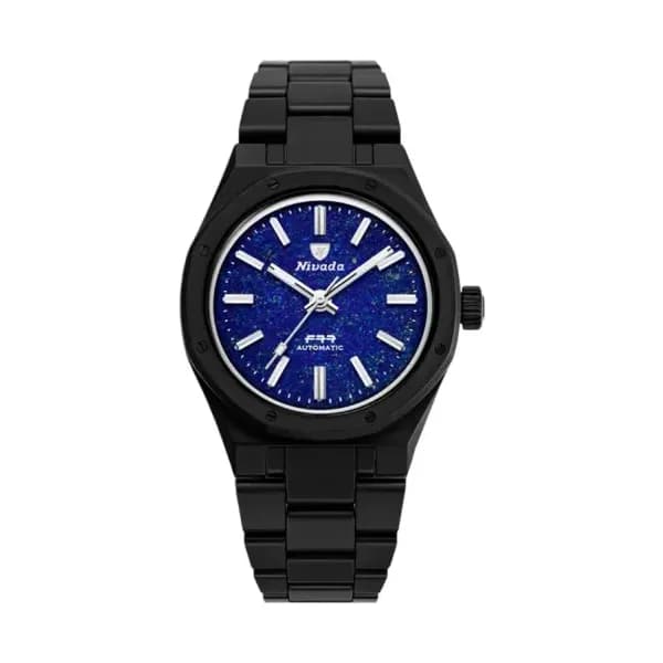 Nivada Grenchen Montre F77 Ceramic Lapis Lazuli Dial Limited Edition 68022A77