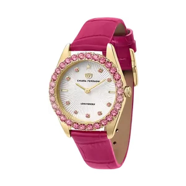 Chiara Ferragni Montre Femme Chiara Ferragni Everyday en Cuir Rose