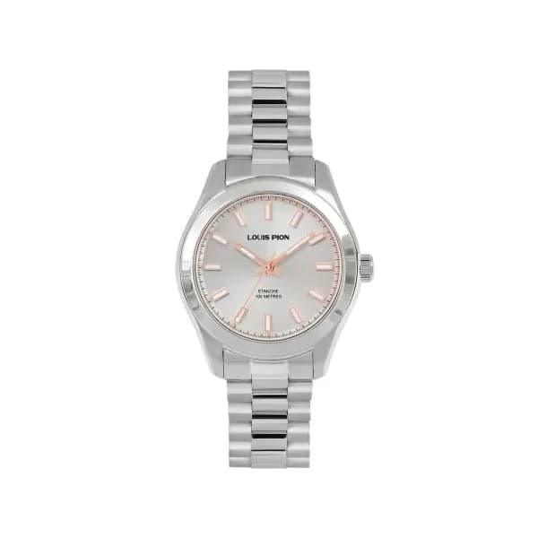 Louis Pion Montre quartz Femme Adrienne Blanc