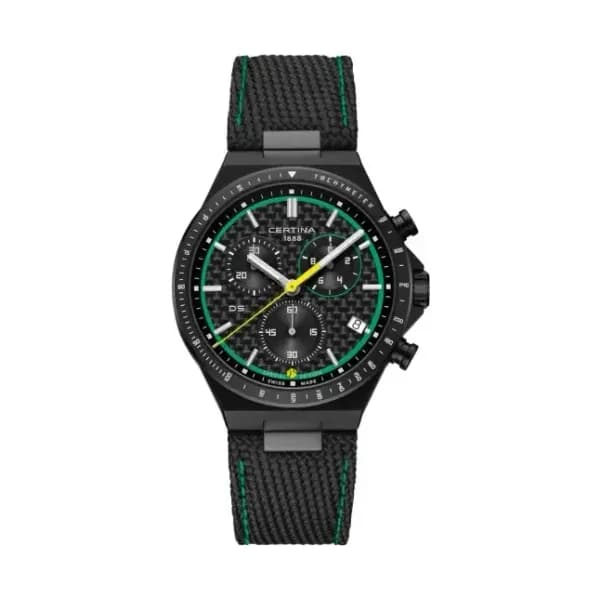 Certina Montre Certina DS-7 Chronograph Padel Edition by Marta Ortega Cadran Carbone