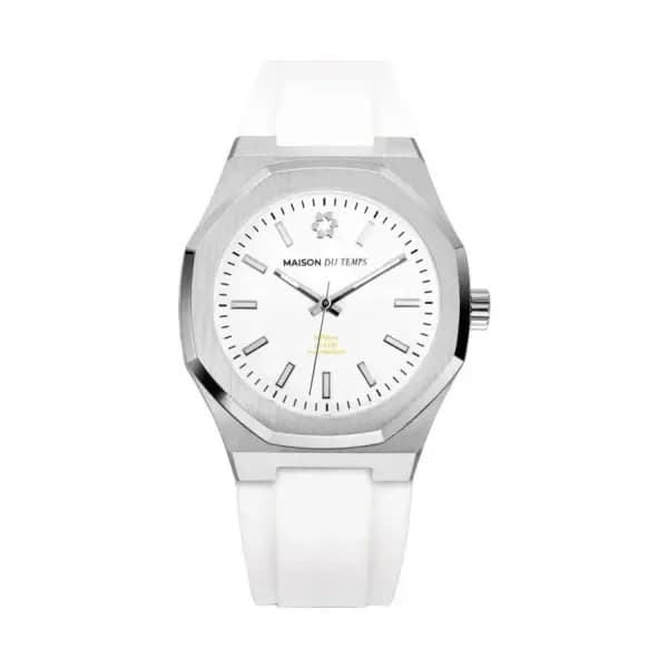 Maison du Temps Montre MTBeta 2.0 Blanc Silicone Blanc