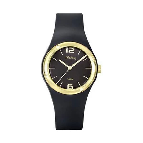 Tekday Montre Tekday en Plastique Noir