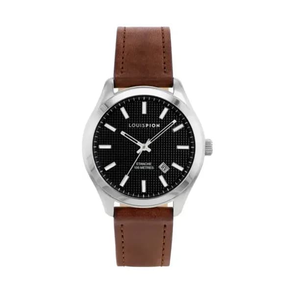 Louis Pion Montre quartz Homme Adrien Noir