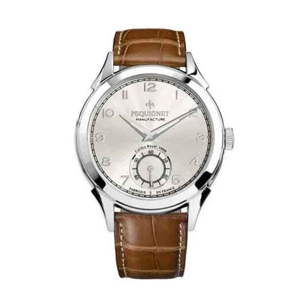 Pequignet Montre Pequignet Royale Manuelle Mécanique Cadran Argent - 9080433-AGF