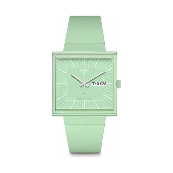 Swatch Montre quartz Mixte What if Vert menthe