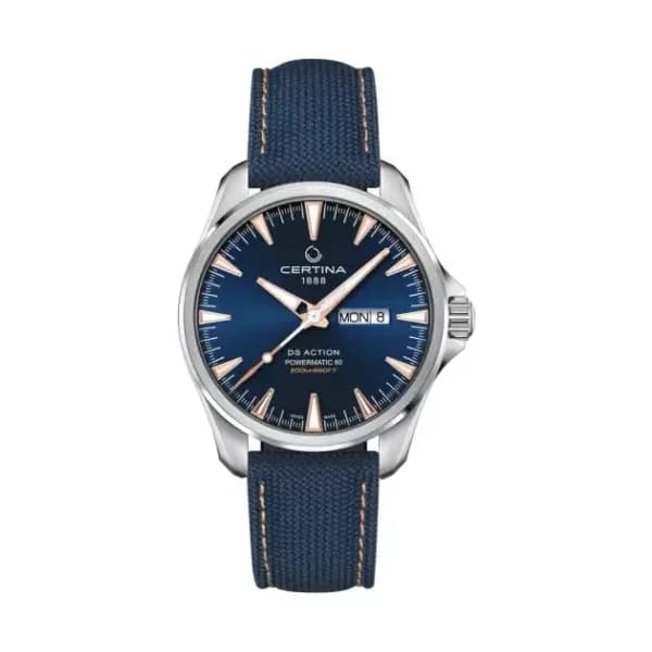 Certina Montre Certina DS Action Day Date Powermatic 80 Automatique Cadran Bleu