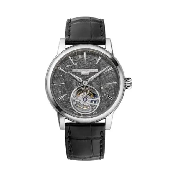 Frédérique Constant Montre Frédérique Constant Manufacture Classic Tourbillon Automatique Cadran Gris Bracelet Cuir - FC-980MT3HPT