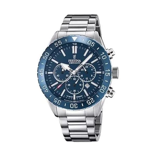 Festina Montre Homme FESTINA CERAMIC en Acier Gris