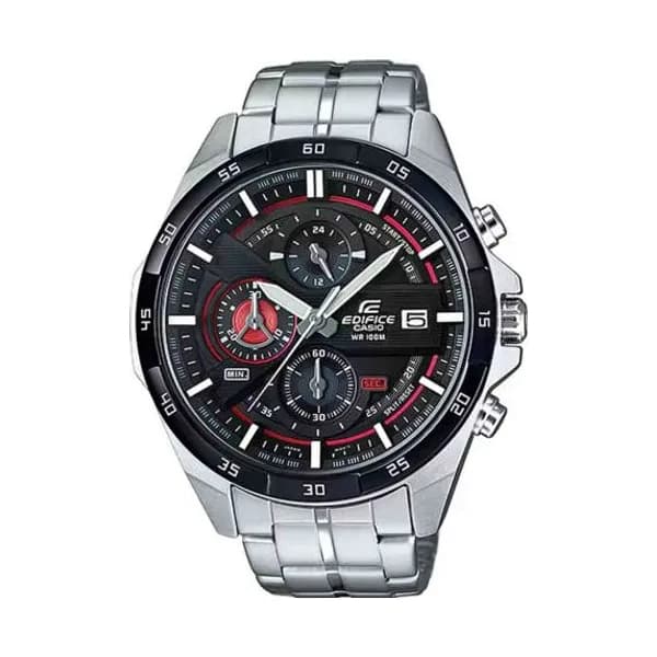 Casio Edifice Montre Casio Edifice - Chronographe standard - Noir & Rouge - EFR-556DB-1AV