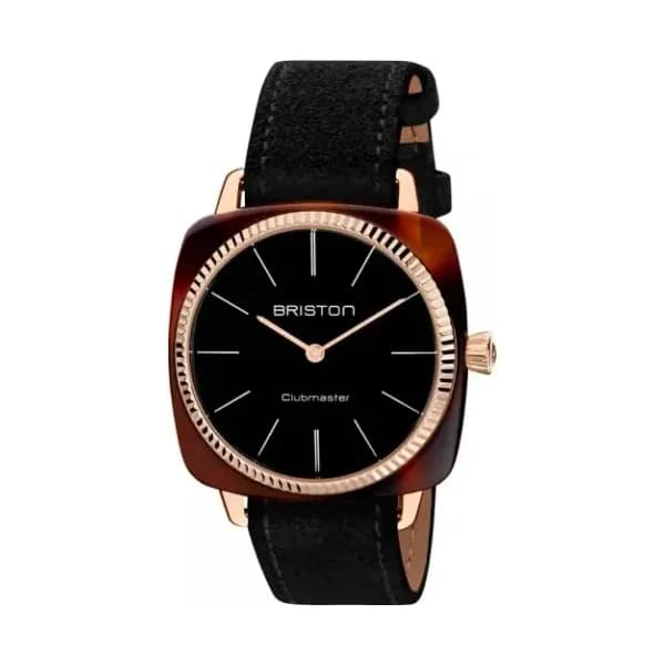 Briston Montre Briston Clubmaster Elegant Acétate Gold Cadran Noir
