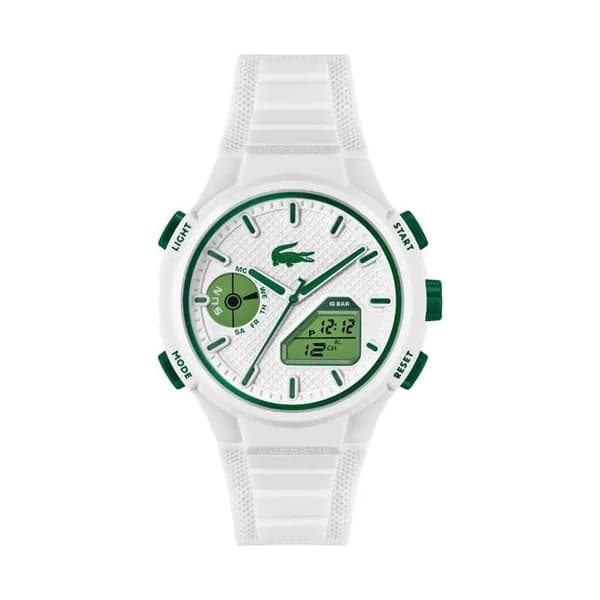 Lacoste Montre Analogique Digitale 45mm LC33 Blanche 2011364
