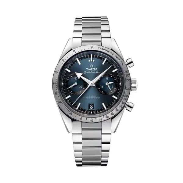 Omega Speedmaster 40,5 mm, acier sur acier