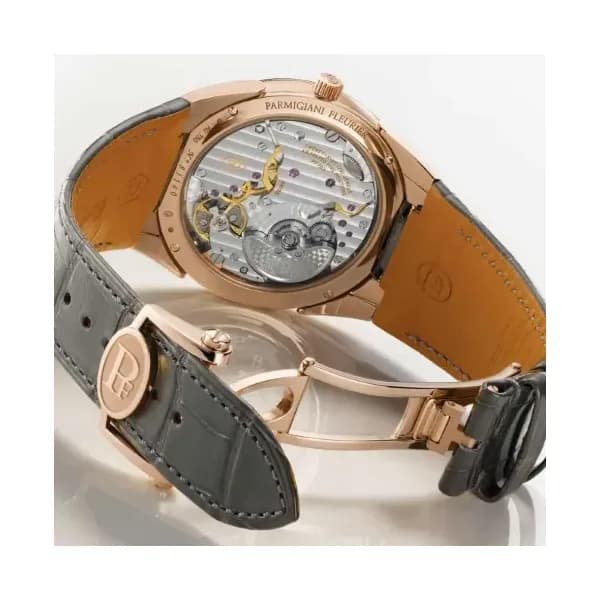 Parmigiani Fleurier Tonda Pf Micro-Rotor Rose Gold Warm Grey Strap
